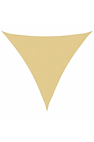 STARSTAR 2x2x2m Beige Triangular Sunshade Canvas, Waterproof Oxford Fabric Ne...