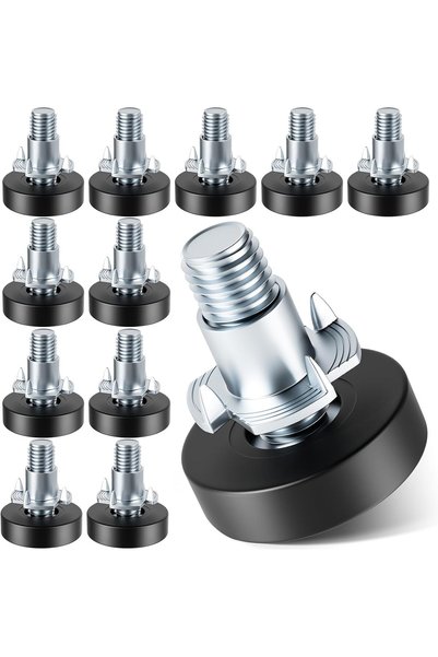 Morvena Picks Set de 12 picioare reglabile pentru nivelarea mobilierului, cu ...