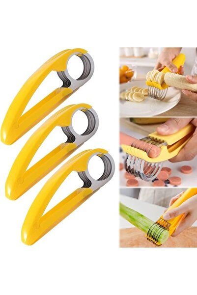 STARSTAR Set of 3 Stainless Steel Banana Slicers