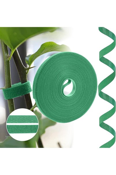Morvena Picks Bandă de legare a plantelor, bandă reutilizabilă verde de legar...
