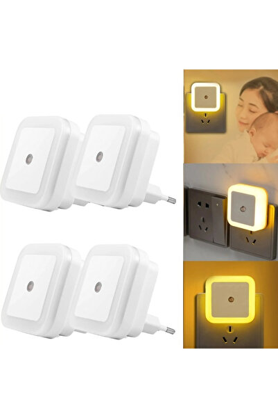STARSTAR 4-LED warm white light night light, plug-in children's light, with l...