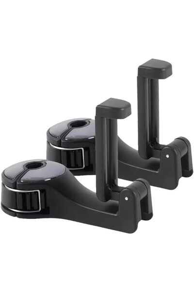 STARSTAR Car bag hooks - 2-pack headrest hooks with phone holder - 2-in-1 car...