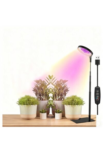 STARSTAR Plant grow light (black, 19x14x2 cm), LED liftable angel ring full s...