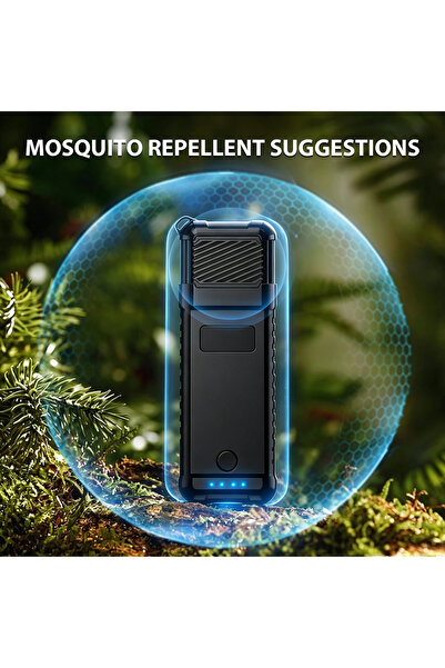 Vitakit Portable Mosquito Repellent Device,Electric Heating Mosquito Repellent,Waterproof Rechargeable Outdoor Insect Repellent with Emergency Flashlight for Camping Hiking Outdoor Activities