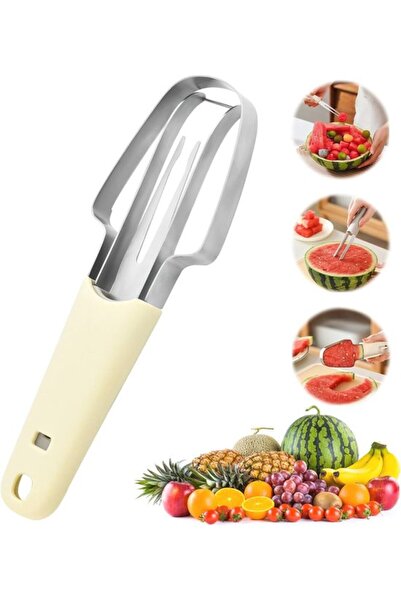 STARSTAR 3-in-1 Melon Slicer for Watermelon, Cantaloupe, and Papaya - Multifu...