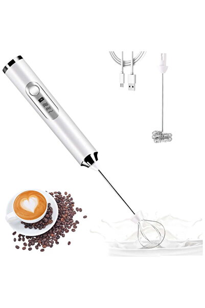 STARSTAR Handheld milk frother w/USB charger - cappuccinos - hot chocolate - ...