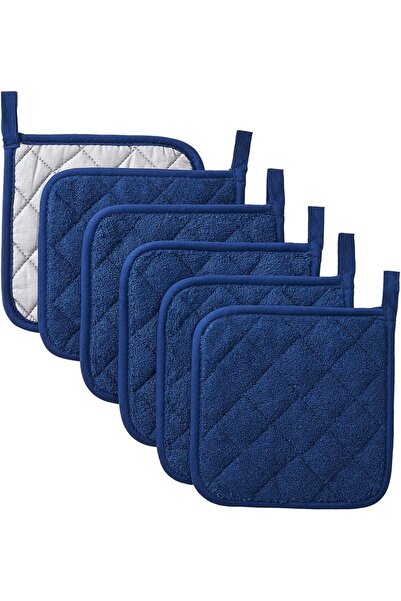 STARSTAR A set of 6 heat-resistant mats, including silver-coated square place...