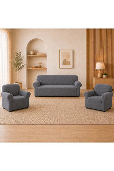 Meltem Set huse pentru canapea 3 locuri și 2 fotolii, elastice, 3+1+1