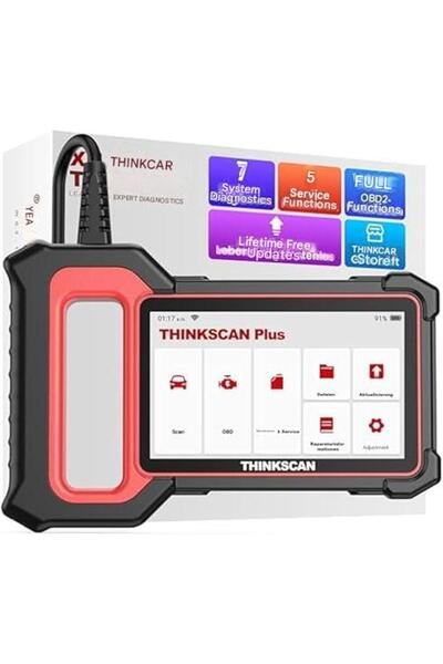 ThinkScan Tester de diagnosticare auto, interfață OBD2, cu AutoVIN, 5 funcții...