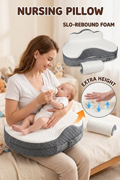 Generic 1 Memory Foam Feeding Nursing Pillow Adjustable Waist Strap Removable...