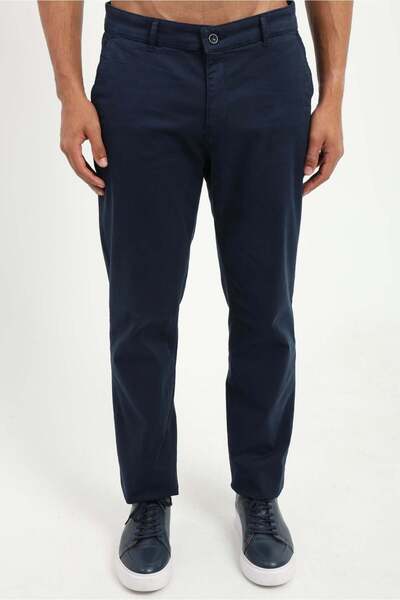Dufy Erkek Regular Fit Lacivert Pantolon