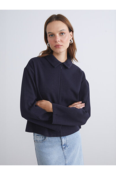 LC Waikiki Shirt Collar Women's Cachet Jacket