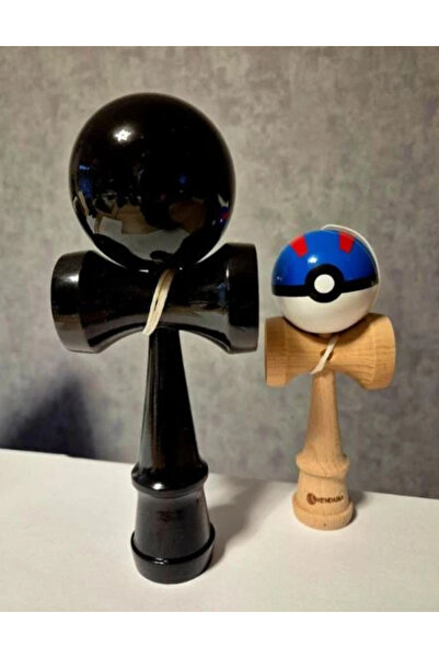 OEM Kendama Profi BIG-XXXL USA, Negru si o kendama mini cadou