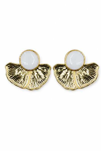 Jack Ferrero Yellow Color Fan Design White Stone Detailed Stylish Bijouterie ...
