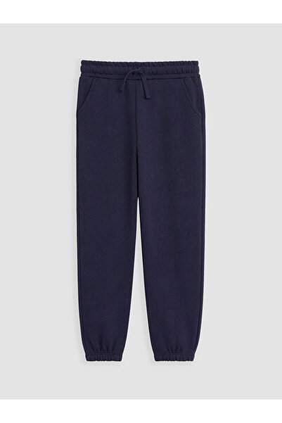 LC Waikiki Navy Blue Boys' Jogger Sweatpants with Elastic Waistband