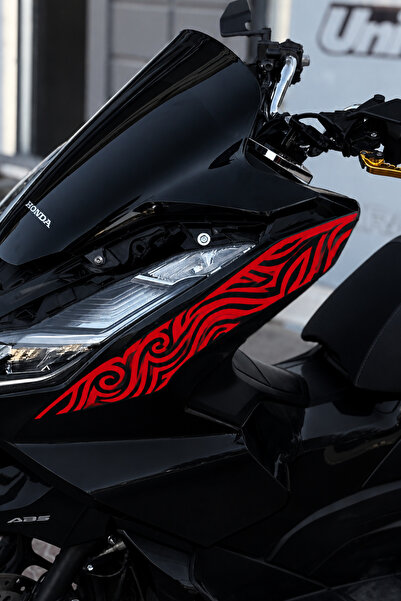 Banxtre Tribal Pattern Tattoo Sticker Left Side for Honda Pcx Side Panel (202...