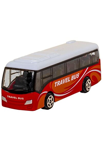 BAMI NETWORK Autobuz Turistic Miniatura Die Cast Rosu 1:64 Baieti 3+ Ani