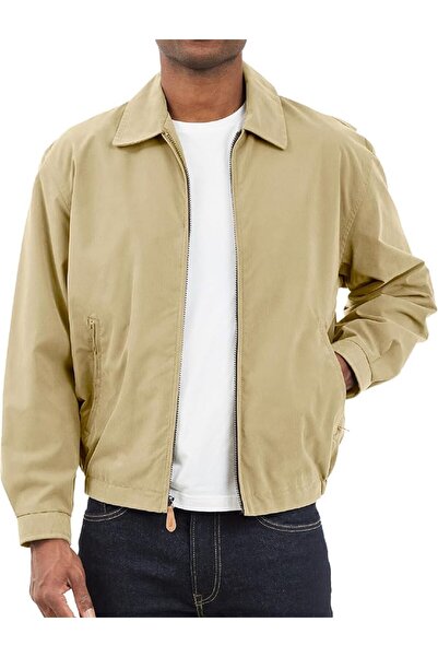 London Fog Men's Lightweight Auburn Golf Jacket, Water-Resistant Camel / M