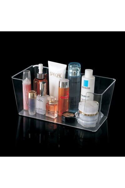 BAMI NETWORK Suport Baie Acrilic Transparent, 33x16.4x14.5cm, Organizator Mul...