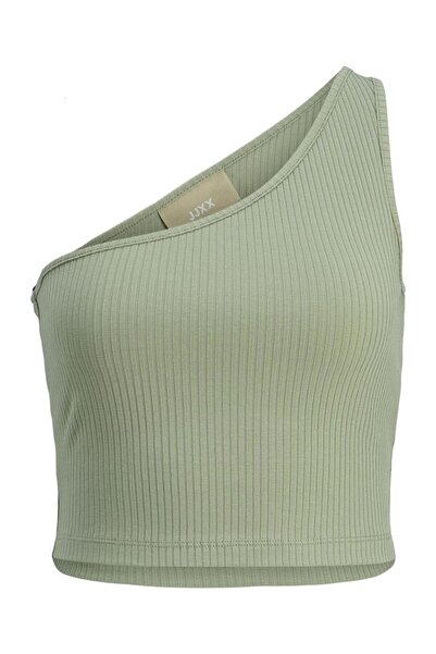 Jack & Jones Μπλούζα crop top "Fran" χακί