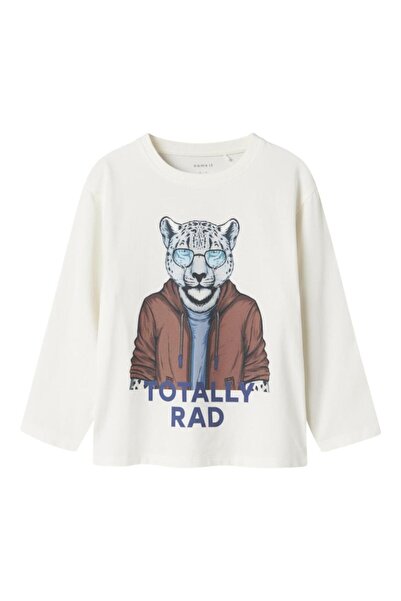 Name it Μπλούζα μακρυμάνικη αγόρι "Totally Rad" εκρού
