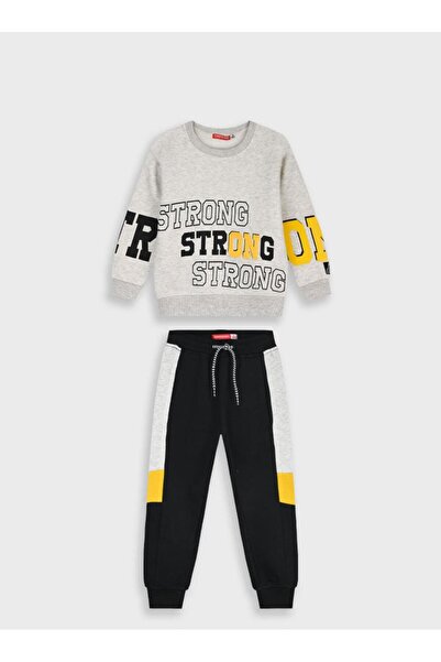 Energiers Σετ φόρμας αγόρι "Strong" γκρι μελανζέ