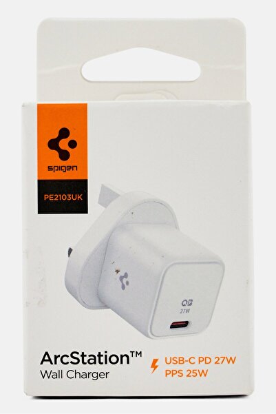 Spigen 27W USB C Wall Charger, White
