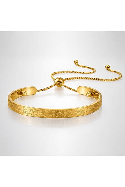 Nevara Luxurious Arabic Design Adjustable Women's Bracelet - a Golden Touch o...