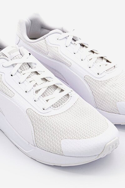 Puma حذاء رجالي برباط، أبيض اللون
