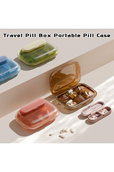 STARSTAR 1 item Travel pill box organizer 6 compartments Moisture-resistant C...