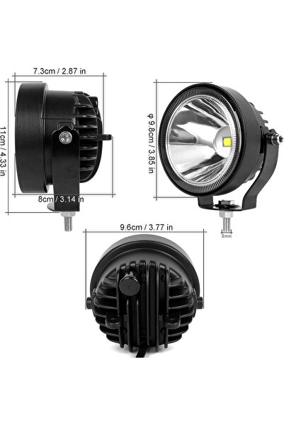 STARSTAR Two 4-inch LED lights for off-road trucks, 4WD SUVs, autonomous driv...