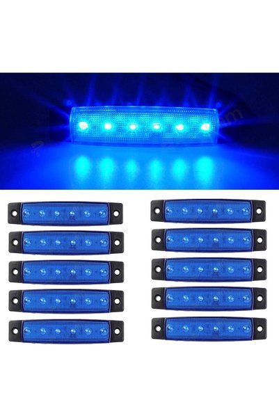 Morvena Picks Set de 10 bucăți, 9,7 cm, 6 lumini LED albe de poziție laterale...