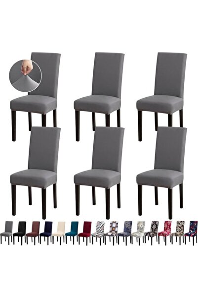 STARSTAR Chair Covers, Stretch Kitchen Dining Room Chair Covers Set of 6, Rem...