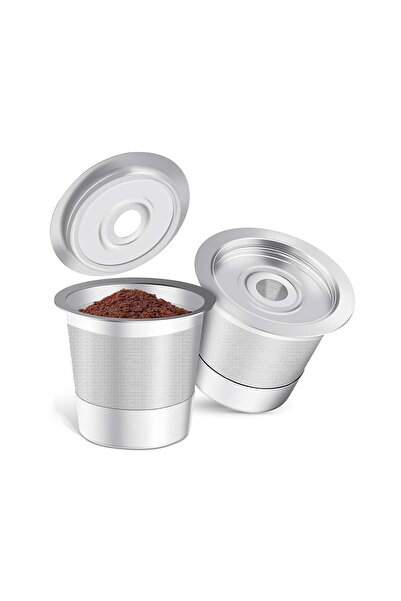 STARSTAR Two reusable coffee capsules with powder filling cups - For coffee m...