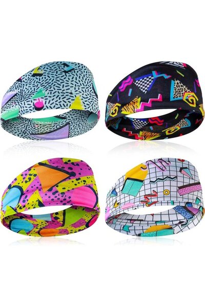 STARSTAR Vintage Print Women's Headscarf - Soft 80s/90s neon headscarf, perfe...