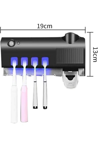 STARSTAR Toothbrush holder, wall-mounted toothbrush, toothpaste dispenser and...