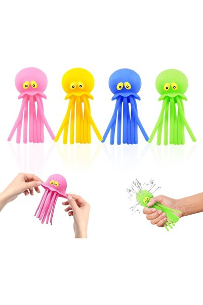 STARSTAR Set of 4 octopus-shaped water balloons, pool toys, reusable, water b...