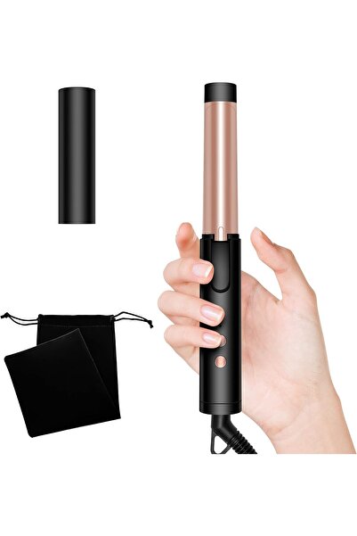 STARSTAR 25mm Mini Ceramic Tourmaline Curling Iron, Short Hair Styler with St...