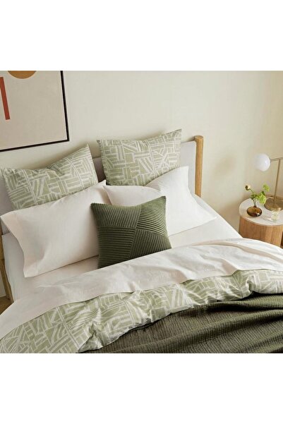 STARSTAR 45x45 inch Olive Green Corduroy Satin Cushion Covers, 2-piece set, W...