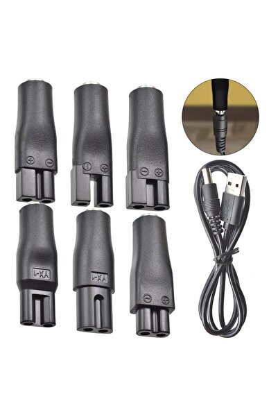 STARSTAR 7-Piece Shaver Charging Accessory Set Includes USB Adapter Compatibl...