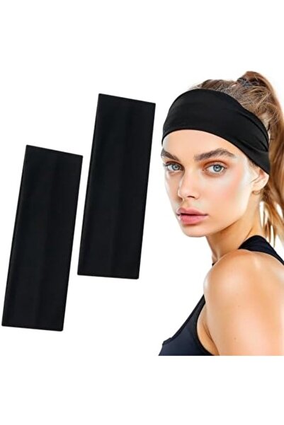 STARSTAR Sporty Headbands - 2 Pieces - Sweat-absorbing and Comfortable