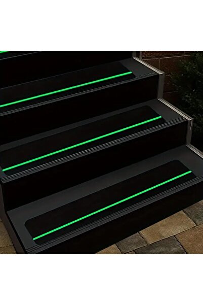 STARSTAR 5-piece black anti-slip tape with glow-in-the-dark finish, stairs, b...
