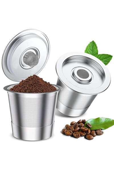 STARSTAR Two reusable coffee capsule refill cups for Keurig coffee machines, ...