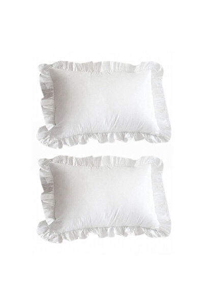 STARSTAR 100% cotton ruffled pillowcase, white pillowcase