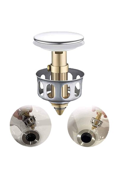 STARSTAR 4-Piece Universal Kitchen and Bathroom Filter, Sink Drain Plug, Pop-...