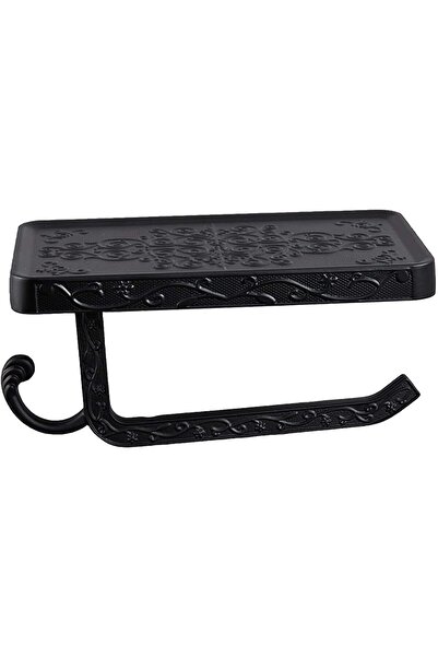 STARSTAR Vintage Carved Toilet Paper Holder with Phone Shelf (7.24-Inch, Matt...