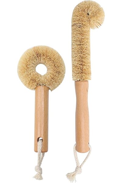STARSTAR PCS Wooden Cleaning Brush, Brush Scrub Head for Pan Bottle Deep Clea...