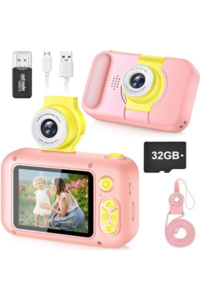 STARSTAR Kids Camera with IPS Screen - HD Kids Camera for Birthday Gift - Por...