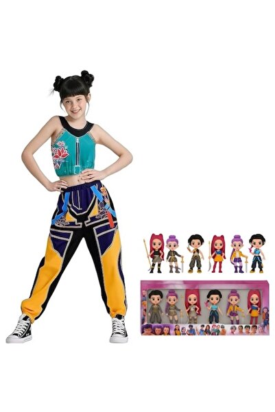 Funny Party Team Costum cosplay Zoey pentru fete și set de figurine articulat...