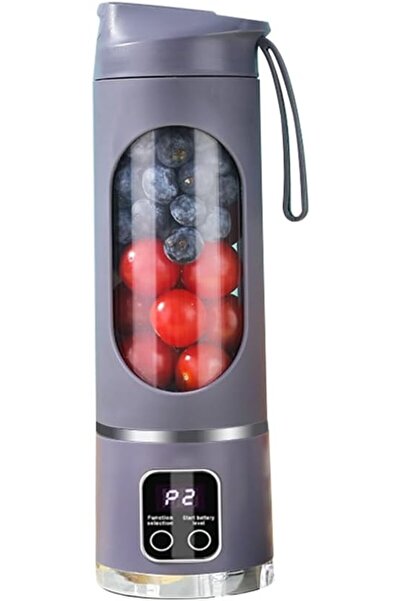STARSTAR Purple 7.4V juicer, portable juicer, 400ml capacity, USB rechargeabl...